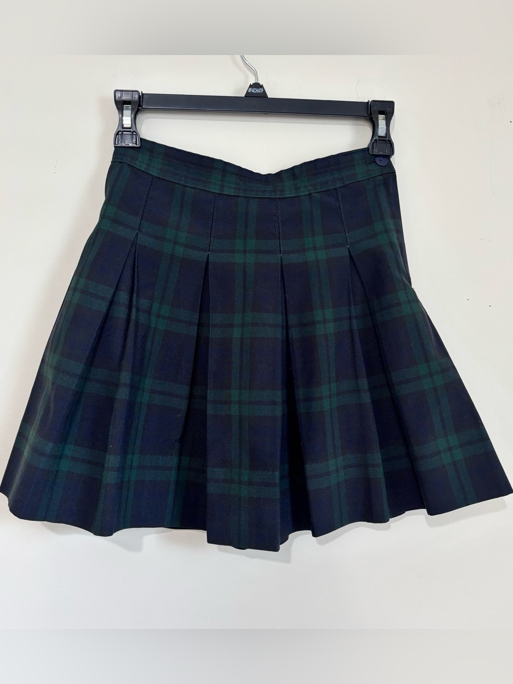 Dennis USA Uniform Classic Green Navy Plaid Pleated Preppy School Girls Skirt 7